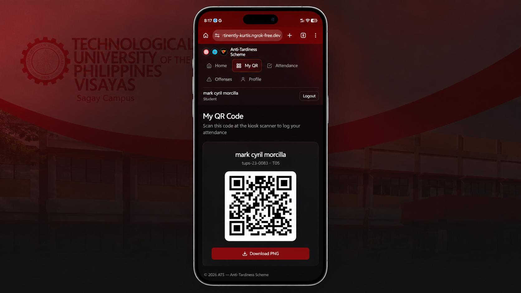 Scan attendance step illustration
